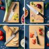 image:imageTfal Ice Force German Stainless Steel Kitchen Knife Set and Wood Block 8 Piece Long Lasting Sharpness High Cutting Precision Superior Durability Ultra Sharp Blades Cookware Kitchen Gadget Black8Piece Knife Block Set