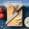 image:imageTfal Ice Force German Stainless Steel Kitchen Knife Set and Wood Block 8 Piece Long Lasting Sharpness High Cutting Precision Superior Durability Ultra Sharp Blades Cookware Kitchen Gadget BlackBread Knife