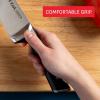 image:imageTfal Ice Force German Stainless Steel Kitchen Knife Set and Wood Block 8 Piece Long Lasting Sharpness High Cutting Precision Superior Durability Ultra Sharp Blades Cookware Kitchen Gadget Black8Piece Knife Block Set