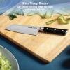 image:imageTfal Ice Force German Stainless Steel Kitchen Knife Set and Wood Block 8 Piece Long Lasting Sharpness High Cutting Precision Superior Durability Ultra Sharp Blades Cookware Kitchen Gadget BlackChef Knife