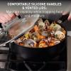 image:imageTfal Professional VX3 Brushed Nonstick Fry Pan with Stainless Steel Handle 85Inch Oven Broiler Safe 400F Cookware Pots and Pans Skillet Restaurant amp Business Grade Certified NSF and CBA BlackHard Anodized Nonstick