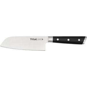 image:imageTfal Ice Force German Stainless Steel Kitchen Knife Set and Wood Block 8 Piece Long Lasting Sharpness High Cutting Precision Superior Durability Ultra Sharp Blades Cookware Kitchen Gadget BlackSantoku Knife