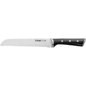 image:imageTfal Ice Force German Stainless Steel Kitchen Knife Set and Wood Block 8 Piece Long Lasting Sharpness High Cutting Precision Superior Durability Ultra Sharp Blades Cookware Kitchen Gadget BlackBread Knife