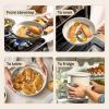 image:imageTfal Ingenio Essentials Cookware Set with DetachableRemovable Handle 11 Piece Granite Titanium Non Stick Oven Broiler Safe 500F Stackable Pots and Pans Set Frying Pans Dishwasher Safe Beige11Piece