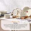 image:imageTfal Ingenio Essentials Cookware Set with DetachableRemovable Handle 11 Piece Granite Titanium Non Stick Oven Broiler Safe 500F Stackable Pots and Pans Set Frying Pans Dishwasher Safe Beige11Piece