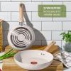 image:imageTfal Ingenio Essentials Cookware Set with DetachableRemovable Handle 11 Piece Granite Titanium Non Stick Oven Broiler Safe 500F Stackable Pots and Pans Set Frying Pans Dishwasher Safe Beige12Piece