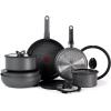 image:imageTfal Ingenio Expertise Non Stick Cookware Set 14 Piece Induction Oven Broiler Safe 500F DetachableRemovable Handle Kitchen Pots and Pans RV Camping Fry Pans Saucepans Dishwasher Safe BlueGray
