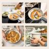 image:imageTfal Ingenio Expertise Non Stick Cookware Set 14 Piece Induction Oven Broiler Safe 500F DetachableRemovable Handle Kitchen Pots and Pans RV Camping Fry Pans Saucepans Dishwasher Safe BlueBeige