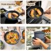image:imageTfal Ingenio Expertise Non Stick Cookware Set 14 Piece Induction Oven Broiler Safe 500F DetachableRemovable Handle Kitchen Pots and Pans RV Camping Fry Pans Saucepans Dishwasher Safe BlueGray