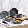 image:imageTfal Ingenio Expertise Non Stick Cookware Set 14 Piece Induction Oven Broiler Safe 500F DetachableRemovable Handle Kitchen Pots and Pans RV Camping Fry Pans Saucepans Dishwasher Safe BlueGray