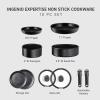 image:imageTfal Ingenio Expertise Non Stick Cookware Set 14 Piece Induction Oven Broiler Safe 500F DetachableRemovable Handle Kitchen Pots and Pans RV Camping Fry Pans Saucepans Dishwasher Safe BlueBlack