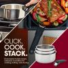 image:imageTfal Ingenio Expertise Stainless Steel Cookware Set 13 Piece Induction Stackable Cookware Pots and Pans Set RV Camping Kitchen Fry Pans Dishwasher Safe DetachableRemovable Handle SilverDetachable Handle