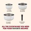 image:imageTfal Ingenio Expertise Stainless Steel Cookware Set 13 Piece Induction Stackable Cookware Pots and Pans Set RV Camping Kitchen Fry Pans Dishwasher Safe DetachableRemovable Handle SilverDetachable Handle