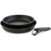 image:imageTfal Ingenio Expertise Non Stick Cookware Set 14 Piece Induction Oven Broiler Safe 500F DetachableRemovable Handle Kitchen Pots and Pans RV Camping Fry Pans Saucepans Dishwasher Safe BlueBlack