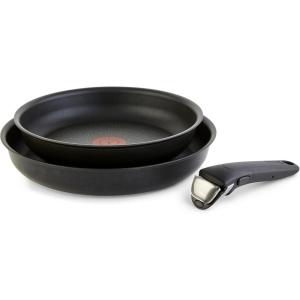 image:imageTfal Ingenio Expertise Non Stick Cookware Set 14 Piece Induction Oven Broiler Safe 500F DetachableRemovable Handle Kitchen Pots and Pans RV Camping Fry Pans Saucepans Dishwasher Safe BlueBlack