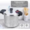 image:imageTfal 22Quart Aluminum Pressure Canner 3 PSI Settings Home Canning Includes Racks amp Canning Guide Large Capacity Pressure amp Water Bath Canning for Vegetables Meats Seafood amp Fruits SilverPressure Canner