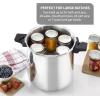 image:imageTfal 22Quart Aluminum Pressure Canner 3 PSI Settings Home Canning Includes Racks amp Canning Guide Large Capacity Pressure amp Water Bath Canning for Vegetables Meats Seafood amp Fruits SilverPressure Canner