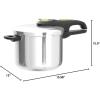 image:imageTfal 22Quart Aluminum Pressure Canner 3 PSI Settings Home Canning Includes Racks amp Canning Guide Large Capacity Pressure amp Water Bath Canning for Vegetables Meats Seafood amp Fruits SilverPressure Cooker