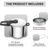 image:imageTfal 22Quart Aluminum Pressure Canner 3 PSI Settings Home Canning Includes Racks amp Canning Guide Large Capacity Pressure amp Water Bath Canning for Vegetables Meats Seafood amp Fruits SilverPressure Cooker