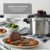 image:imageTfal Clipso Stainless Steel Pressure Cooker 8 Quart Recipe Book Steam Basket EasyOpen Lid Secure Locking System Adjustable Pressure Valve Induction Cookware Pots and Pans Kitchen SilverEasy Open Pressure Cooker