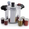 image:imageTfal 22Quart Aluminum Pressure Canner 3 PSI Settings Home Canning Includes Racks amp Canning Guide Large Capacity Pressure amp Water Bath Canning for Vegetables Meats Seafood amp Fruits SilverPressure Canner