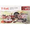 image:imageTFal Everything in Kitchen Total Nonstick Diswasher Safe Pots and Pans Cookware Set 20PC BlackRed
