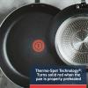 image:imageTFal Experience Non Stick Fry Pan wLid 10 Inch Induction Oven Broiler Safe 400F Compatible with All Cooktops Cookware Deep Frying Pan Cooking Skillet Pots and Pans Dishwasher Safe Black3Piece