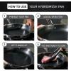 image:imageTFal HybridMesh TriPly Stainless Steel 6 Quart Shallow Pan With Lid Induction Oven Safe 500F Metal Utensil Safe Ideal For Searing Cookware Dishwasher Safe Needs PreHeating SilverBlack3Piece Set