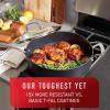 image:imageTFal ProGrade Nonstick Jumbo Cooker WLid amp Helper Handle 5 Quart Induction Oven Broiler Safe 500F Cookware Non Stick Saute Pan Deep Frying Pan Kitchen Pots and Pans Dishwasher Safe BlackPlatinum Hard Anodized