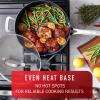 image:imageTFal ProGrade Nonstick Jumbo Cooker WLid amp Helper Handle 5 Quart Induction Oven Broiler Safe 500F Cookware Non Stick Saute Pan Deep Frying Pan Kitchen Pots and Pans Dishwasher Safe BlackPlatinum Hard Anodized