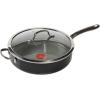 image:imageTFal Specialty Nonstick Saute Pan with Glass Lid 5 Quart Oven Broiler Safe 350F Cookware Deep Frying Pan with Handle Skillet Kitchen Pots and Pans Dishwasher Safe BlackBlack