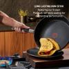 image:imageTFal Stone Force Platinum Non Stick Fry Pan Set 2 Piece 8 inch and 105 inch Oven Broiler Safe 400F Cooking Frying Pans Kitchen Skillets Pots and Pans Set Nonstick Dishwasher Safe Black12Piece Set