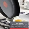 image:imageTfal  2100103840 Tfal C5610564 Titanium Advanced Nonstick ThermoSpot Heat Indicator Dishwasher Safe Cookware Fry Pan 105Inch Black 105Inch