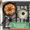 image:imageTfal Advanced Nonstick Cookware Set 12 Piece Oven Broiler Safe 350F Kitchen Cooking Set WFry Pans Saucepans Deep Saute Dutch Oven amp Kitchen Utensils Pots and Pans Dishwasher Safe BlackNonStick