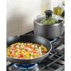 image:imageTfal Initiatives Nonstick Cookware Set 18 Piece Oven Broiler Safe 350F Kitchen Cooking Set wFry Pans Saucepans Saute Pan Dutch Oven Griddle Pots and Pans Home Dishwasher Safe RedStone Gray