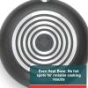 image:imageTfal Initiatives Nonstick Cookware Set 18 Piece Oven Broiler Safe 350F Kitchen Cooking Set wFry Pans Saucepans Saute Pan Dutch Oven Griddle Pots and Pans Home Dishwasher Safe RedBlack