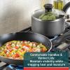 image:imageTfal Initiatives Nonstick Cookware Set 18 Piece Oven Broiler Safe 350F Kitchen Cooking Set wFry Pans Saucepans Saute Pan Dutch Oven Griddle Pots and Pans Home Dishwasher Safe RedBlack