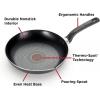 image:imageTfal Initiatives Nonstick Cookware Set 18 Piece Oven Broiler Safe 350F Kitchen Cooking Set wFry Pans Saucepans Saute Pan Dutch Oven Griddle Pots and Pans Home Dishwasher Safe RedBlack