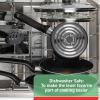 image:imageTfal Initiatives Nonstick Cookware Set 18 Piece Oven Broiler Safe 350F Kitchen Cooking Set wFry Pans Saucepans Saute Pan Dutch Oven Griddle Pots and Pans Home Dishwasher Safe RedBlack