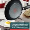 image:imageTfal Initiatives Nonstick Cookware Set 18 Piece Oven Broiler Safe 350F Kitchen Cooking Set wFry Pans Saucepans Saute Pan Dutch Oven Griddle Pots and Pans Home Dishwasher Safe RedBlack