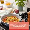 image:imageTfal Initiatives Nonstick Fry Pan 12 Inch Cookware Pots and Pans Dishwasher Safe BlackCeramic Nonstick