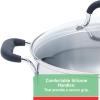 image:imageTfal Initiatives Nonstick Stockpot 8 Quart Oven Safe 350F Cookware Pots and Pans Dishwasher Safe BlackStainless Steel