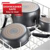 image:imageTfal Platinum Non Stick Cookware Set 12 Piece Induction Oven Broiler Safe 500F Kitchen Cooking Set WFry Pans Saucepans Saute Pan Dutch Oven Utensils Pots and Pans Dishwasher Safe SlateNonstick
