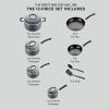 image:imageTfal Ultimate Hard Anodized Nonstick Pots and Pans Set 14 Piece Oven Broiler Safe 400F Kitchen Cooking Set wFry Pans Saucepans Griddle Dutch Oven Dishwasher Safe Cookware BlackBlack