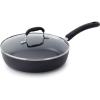 image:imageTFal Experience Non Stick Fry Pan wLid 10 Inch Induction Oven Broiler Safe 400F Compatible with All Cooktops Cookware Deep Frying Pan Cooking Skillet Pots and Pans Dishwasher Safe Black10Inch with lid