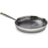 image:imageTFal HybridMesh TriPly Stainless Steel 6 Quart Shallow Pan With Lid Induction Oven Safe 500F Metal Utensil Safe Ideal For Searing Cookware Dishwasher Safe Needs PreHeating SilverBlack12Inch Fry Pan