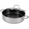 image:imageTFal HybridMesh TriPly Stainless Steel 6 Quart Shallow Pan With Lid Induction Oven Safe 500F Metal Utensil Safe Ideal For Searing Cookware Dishwasher Safe Needs PreHeating SilverBlack6Quart Shallow Pan w Lid