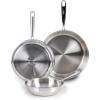 image:imageTFal Pro TriPly Stainless Steel Large Dutch Oven Pot with Lid 6 Quart Induction Pot Oven Safe 500F Lid 350F Fast amp Even Heat Professional Quality amp Durability SilverTriply Stainless Steel