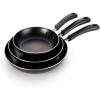 image:imageTfal Essentials Nonstick Pots and Pans 3PC Cookware Set 8 95 and 11Inch Black