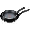 image:imageTfal Initiatives Nonstick Cookware Set 18 Piece Oven Broiler Safe 350F Kitchen Cooking Set wFry Pans Saucepans Saute Pan Dutch Oven Griddle Pots and Pans Home Dishwasher Safe RedBlack